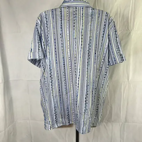 Alfred Dunner ⭐️2/$10 Short Sleeve Fringe Detail Blouse Women's Size Large - Image 4