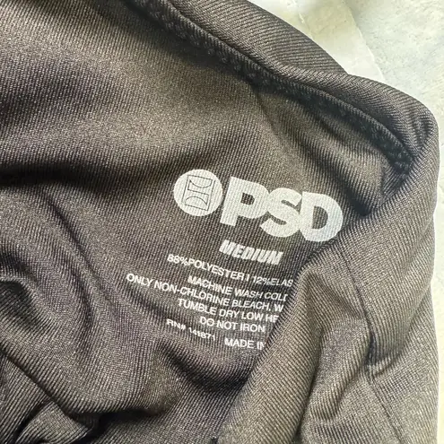 PSD Women's Black Bralette with Logo Band