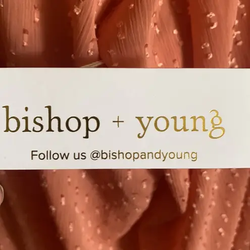 Bishop and Young NWT Bell Sleeve Textured Blouse