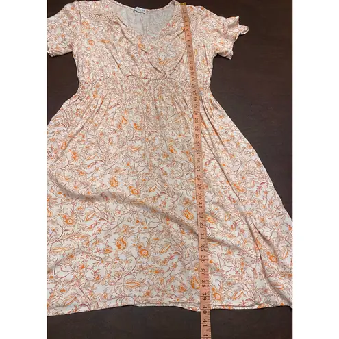 Luxology Wrap Top Popover Flutter Sleeve Knee Length Dress 2X Fall Autumn Casual - Image 7