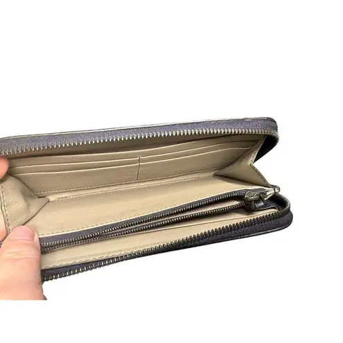 Bottega Veneta Nappa Intrecciato Leather Zip Around Long Wallet in Blue