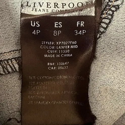 Liverpool Jeans Company Capri Cropped Skinny Jeans Blue Size 4 Petite