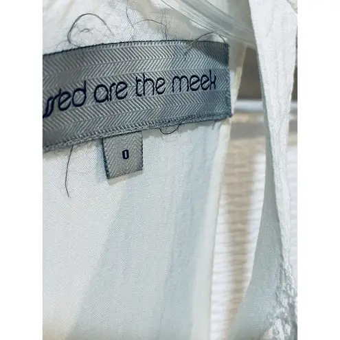 Blesse'd are the Meek Bless'ed are the meek Natural Forms White Mini Dress Size 0
