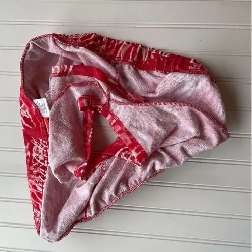 Coca-Cola Novelty Tie Dye Boy Shorts Red White 2XL French Terry Pull On Bootie