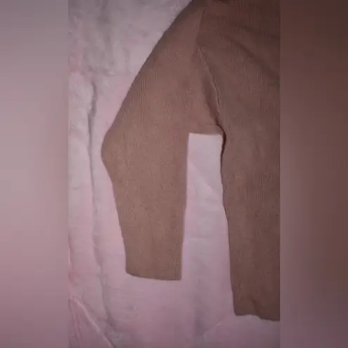 EXPRESS Cozy Pink  Womens V Neck Oversized Sweater 3/4 Sleeve Size Medium