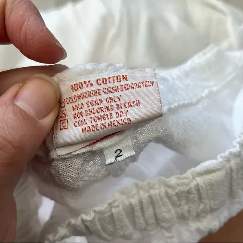 Lagenlook Balloon Skirt cotton asymmetrical midi womens White (medium) artsy vtg