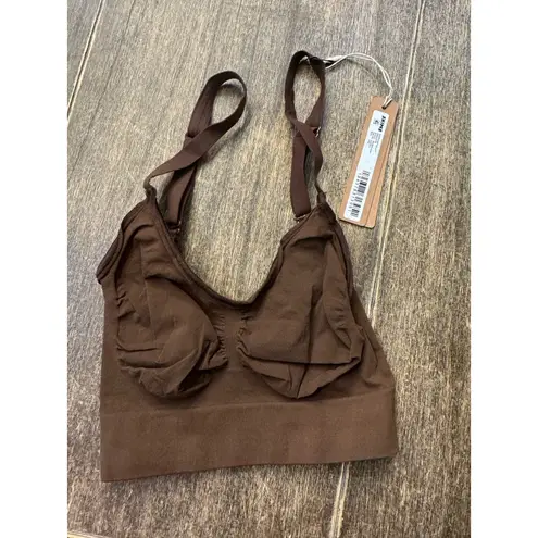 SKIMS Seamless Every Day Sculpt Bralette In Sand Size XXS In Cocoa Brown