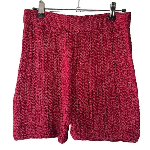 Savannah Morrow Lizzy Short in Ruby Red NWT 100% Pima Cotton Knit XXS