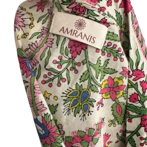 AMRANIS Botanical Print Caftan Robe One Size Size undefined