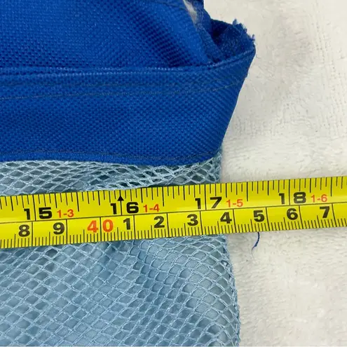 Vintage 2008 Los Angeles LA Dodgers 50th Anniversary Beach Blue Zip Top Tote Bag