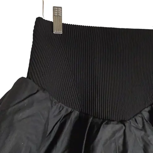 Aje Turner Black High Rise Preppy Bubble Mini Skirt Size Small