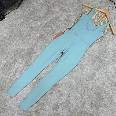 Girlfriend Collective NWT  Onesie Scoop Unitard Jumpsuit in Pond Blue Size XS