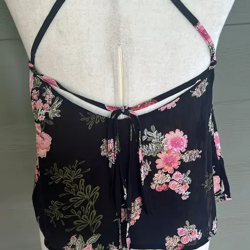 re:named Floral Halter Top