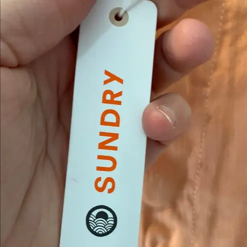 Sundry Military Pocket pant w/ Tapered Legs in Clay (orange) size 27 cropped