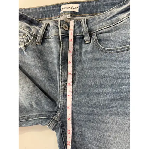 Studio Blue Women's Distressed Denim Straight Leg Jeans Size 28