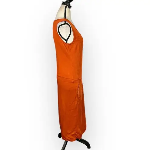 Zero + Maria Cornejo Iro Dress Women's 0 Orange Sleeveless Draped‎ Shift RTR - Image 6