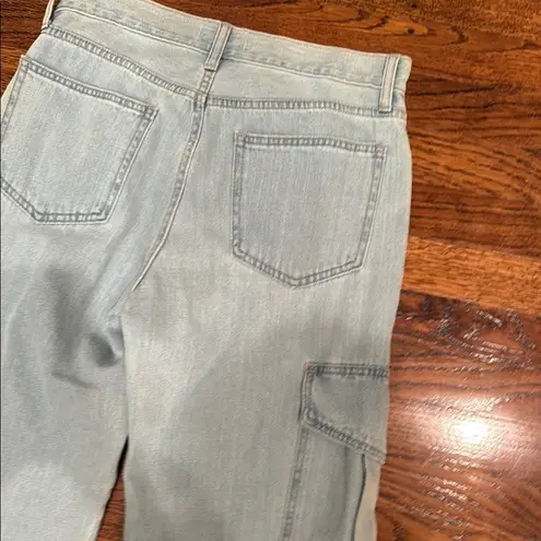 Just Black JBD denim Relaxed cargo style Jeans with Wide-Leg 28 light wash