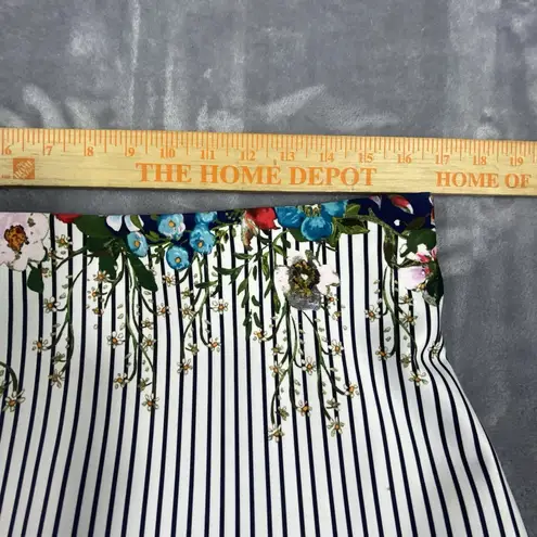 ECI Women's Large Pencil Skirt Classic Artsy Floral Summer Tropical Resort Nature