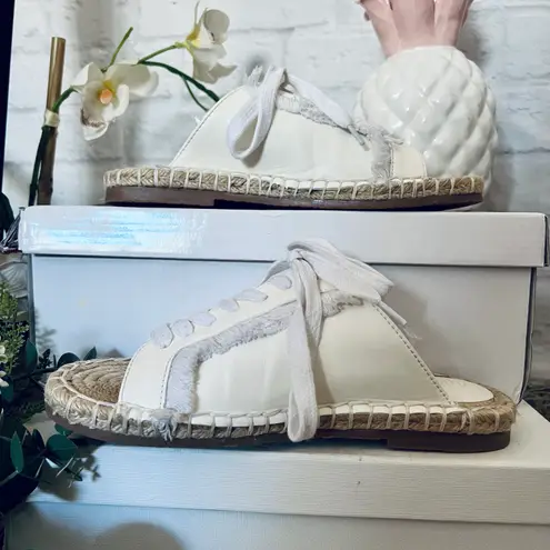 Boutique Faux Leather Fringe Slip Ons