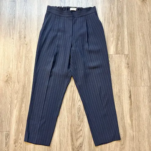 Aritzia  Babaton Conan Trouser Pants in Navy Blue Pinstripe Size 8 LIKE NEW - Image 4