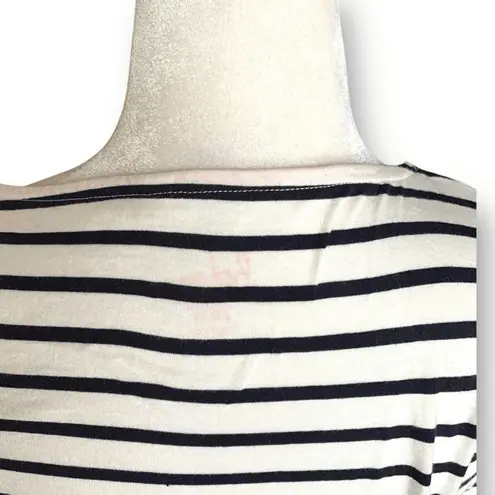 Boden Gingerbread Candy Cane Holiday Stripe Long Sleeve Top Size 4 Festive White