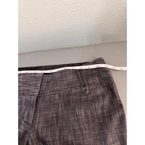 Stooshy Gray Textured Flare Dress Pants Women’s Size 11 Y2K Career Chic Business