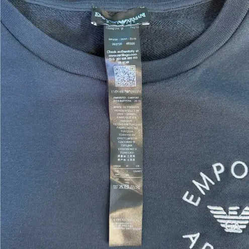 Emporio Armani Navy Blue Logo Sweatshirt Dress ~ Size XS π§‘π
