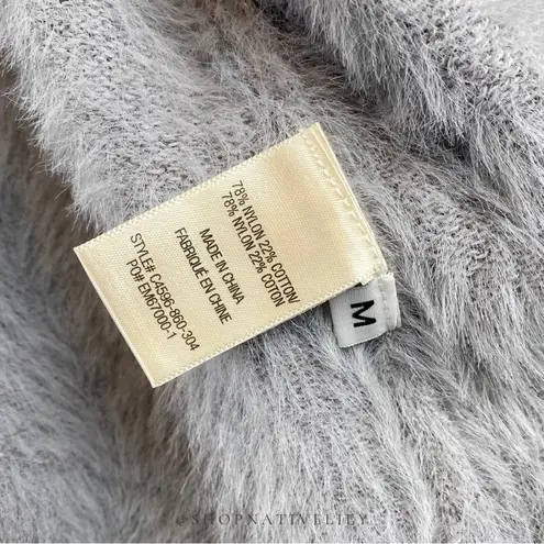 Cloth & Stone  Anthropologie Women’s Fuzzy Scoop Neck Drape Sweater Medium, Grey thumbnail 7