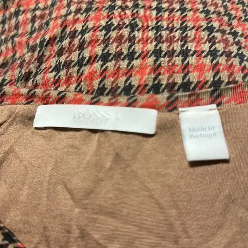 Hugo Boss Boss Hugo M blouse Y2K Egila Ruched Long Sleeve Wool