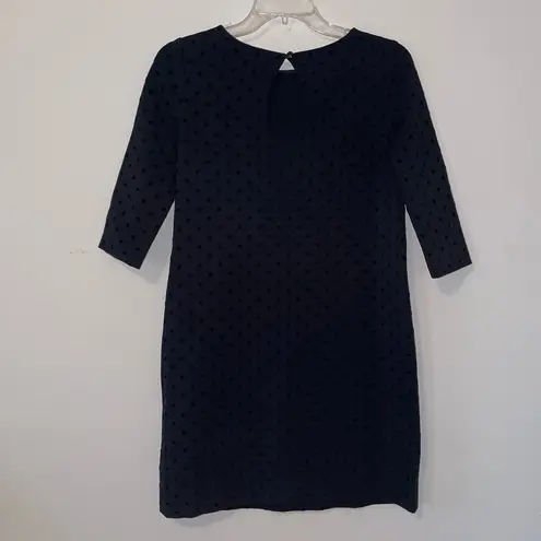 Kate Spade  Mini Length Polka Dot LBD 3/4 Sleeve Dress Size XS