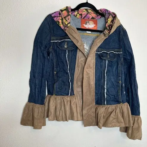 Fiorucci Rare  denim suede Y2k jacket