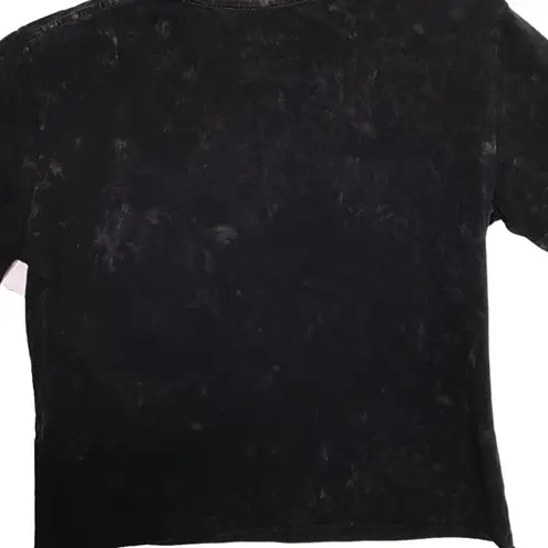 The Rolling Stones  Black Red Tongue Tie Dye Tshirt Size L