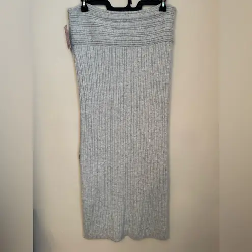 Wild Fable  Women’s Mid Rise Rib Knit Column Maxi Skirt NWT Size XXL Grey