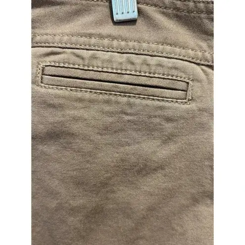 J Jill Shorts Women’s Size 16‎ Tan Stretch Cotton Knit 12” Inseam Brown