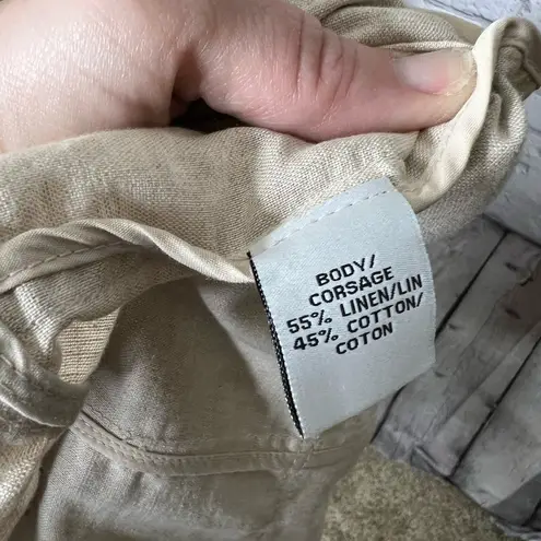 Think tank beige shimmer jacket size small