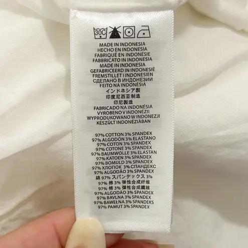 Michael Kors MK White Gold Tone Studded Zip Up Elastic Waistband Jacket Medium