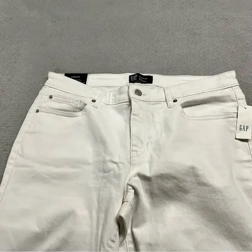 Gap  Sexy Boyfriend Women’s White Cropped Midrise Jeans Size 31 NWT