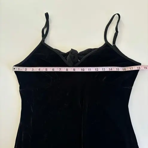 Band of the Free Girl Crush Black Velvet Midi Dress Women’s Size Medium NWT