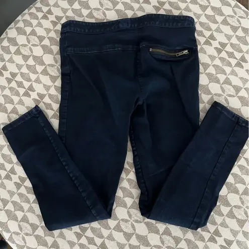 Veronica Beard Moto Skinny Stretch Blue Jeans | Size 4