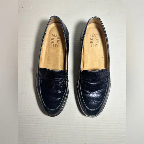 Naturalizer Loafers Women’s Shoes Size 5.5M Andie Metallic Purple Blue Comfort