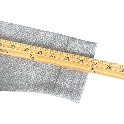 Pendleton Merino Wool Herringbone Sweater Womens XLP Gray Purple Flower Knit