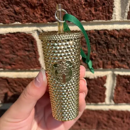 Starbucks  Mini Gold Cup Ornament Keychain