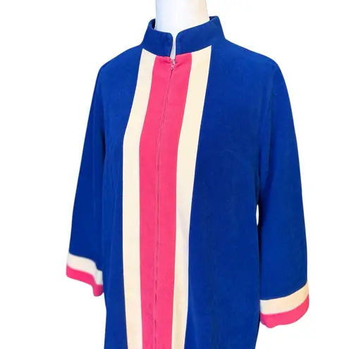 Vanity Fair Vintage Robe Velour Housecoat Nightgown Loungewear L Large 12