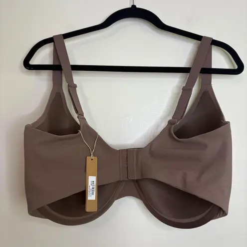 SKIMS 40H Bra Full Coverage Smoothing Underwire Umber Brown NWT Intimates