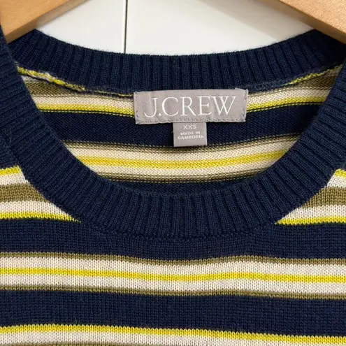 J.Crew  Carolyn Sweater Tee in Striped Merino Wool in Navy Multi, Size XXS - Image 7