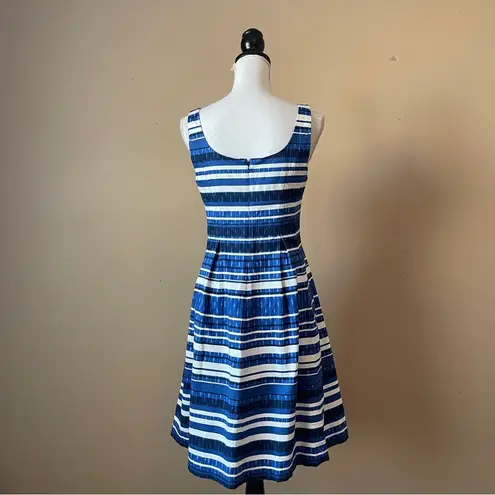 Nine West  | Blue Striped Sleeveless Dress Sz 6 - Image 5