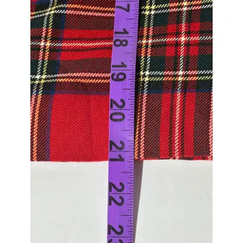 Pendleton Womens Petite Red Plaid 100% Virgin Wool Jacket Full Zip