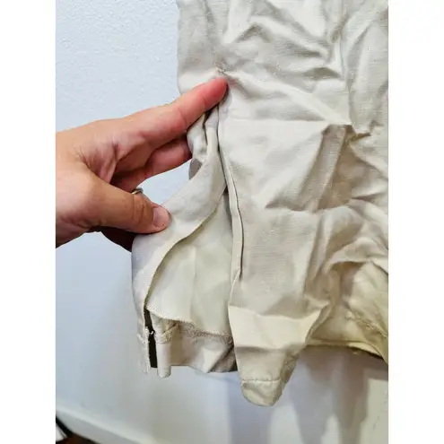 ANINE BING Women's Off-White Wide-Leg Front Zipper Lyra Trousers Pants Size 34