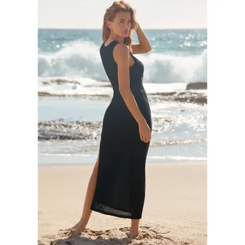 Sunday in Brooklyn  Black vacation sweater Knit Twist Front Maxi Anthropologie