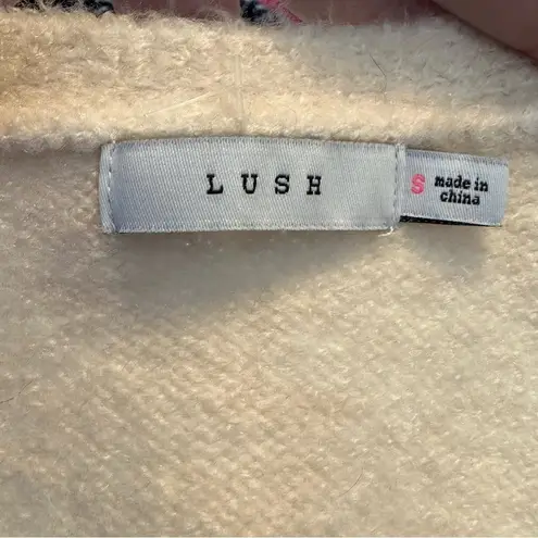 Lush Clothing LUSH cream and black v-neck sweater‎ size small LT14808